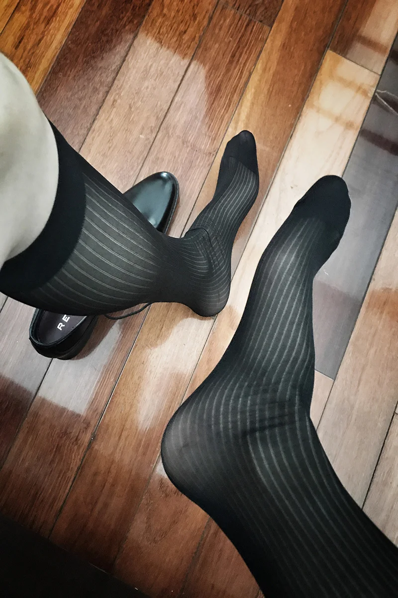 Kleid Socken Geschenke für Männer Röhrensocken Ultradünne erotische formelle Kleidung Anzug Sexy seidige Strümpfe Business Strümpfe – Detail 8