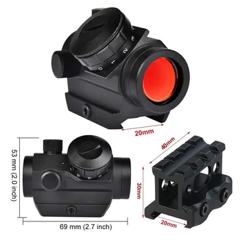 

Iris T1 red dot mirror high penetration with lifting clamp non-four change dots 552 holographic sight Water bomb accessories