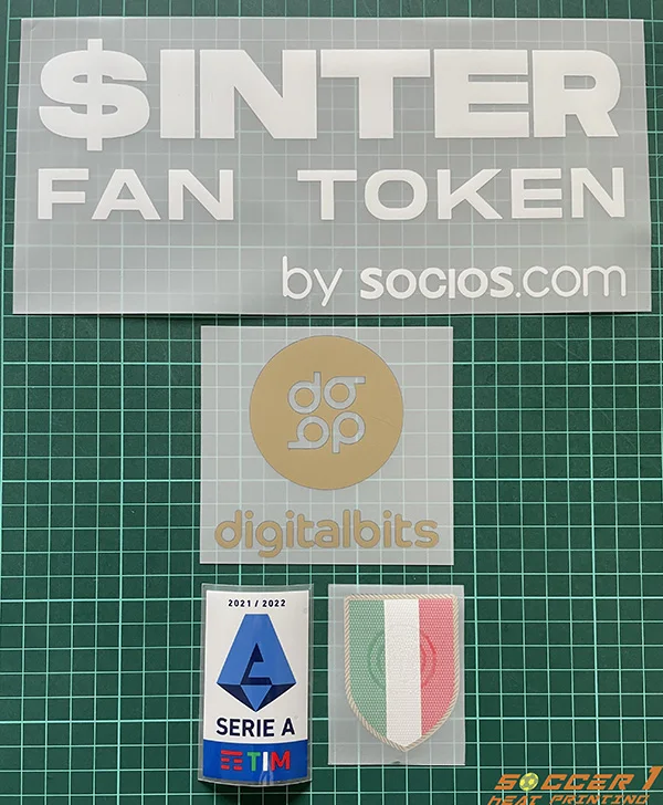 2021-22 Internation home patch set 21-22 Serie A + Scudetto + sponsor patch Player Issue Size soccer patch set 