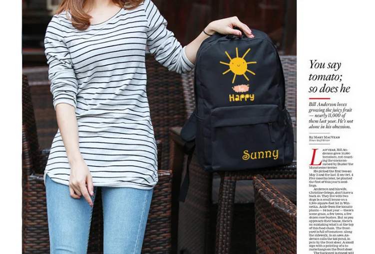 Милый детский рюкзак Happy Sunny Bookbag для мальчиков и девочек