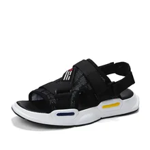 Мужские сандалии; коллекция года; сезон лето; Новинка; стильные мужские сандалии; уличная спортивная мужская обувь с открытым носком; Повседневная модная обувь