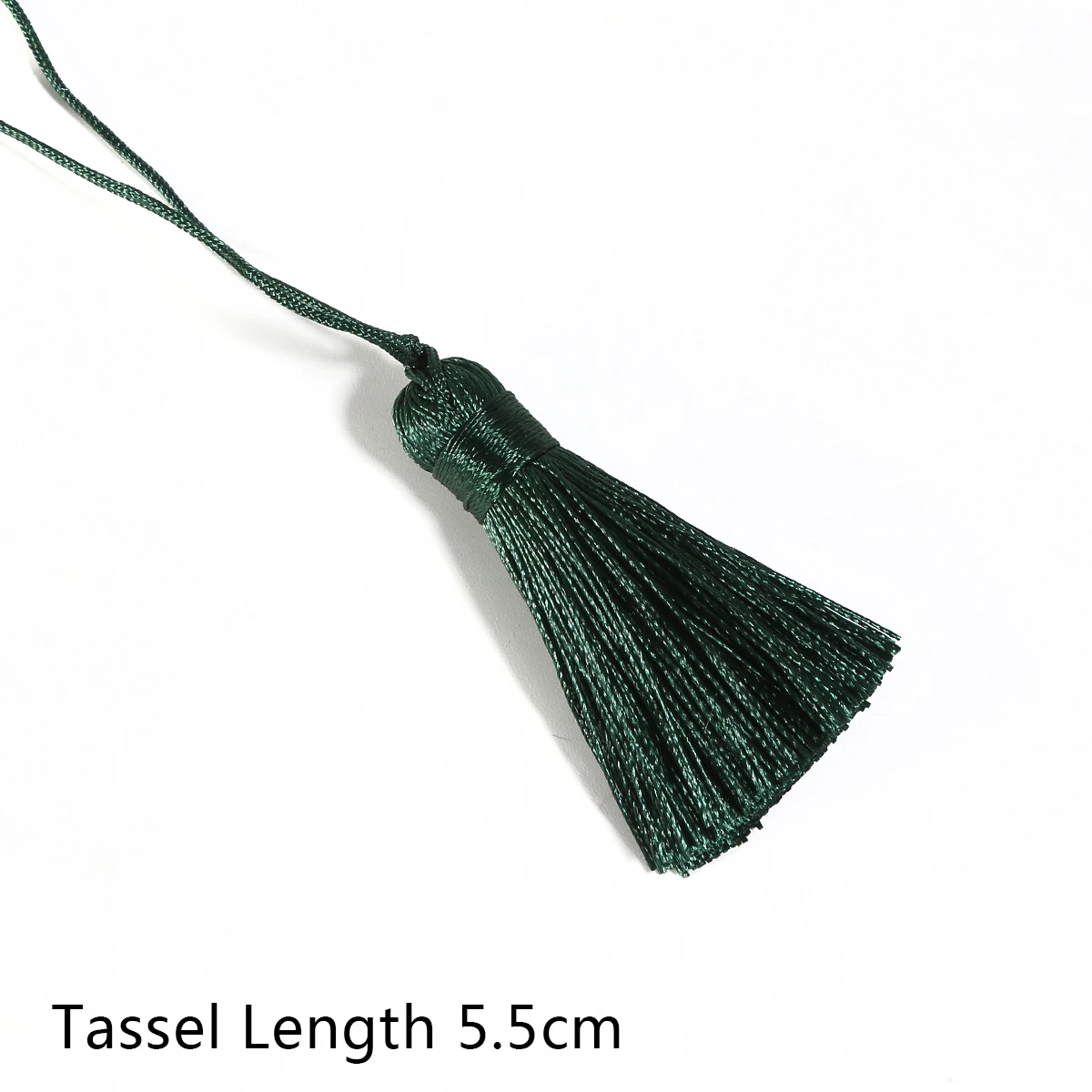 1pcs 5.5cm Colorful Cotton Silk Tassel Short Tassel For DIY Crafts Curtains Hanging Decoration Jewelry Making Accessories - Цвет: Dark Green