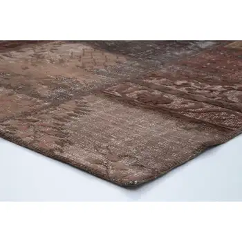 

198x302 Cm Brown Handmade Patchwork Rug-6x10 Ft