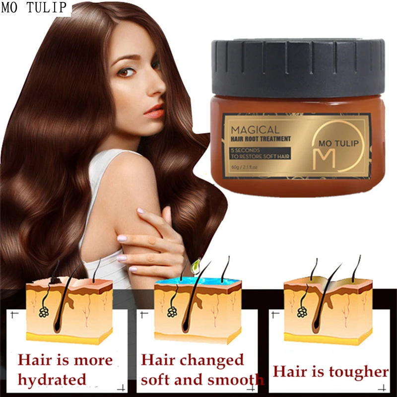 60ML Treatment Mask Hair Conditioner Detoxifying Hair Mask Advanced Molecular Hair Roots Recover Elasticity miracle repair