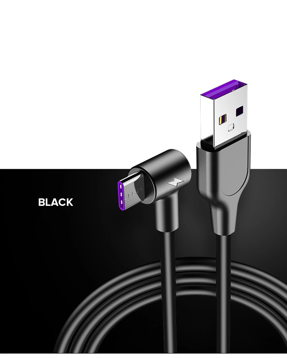5A Supercharge Тип usb C кабель для huawei P20 P30 Pro Quick Charge 4,0 3,0 быстрой зарядки Тип C кабель для samsung S8 S9 USB C