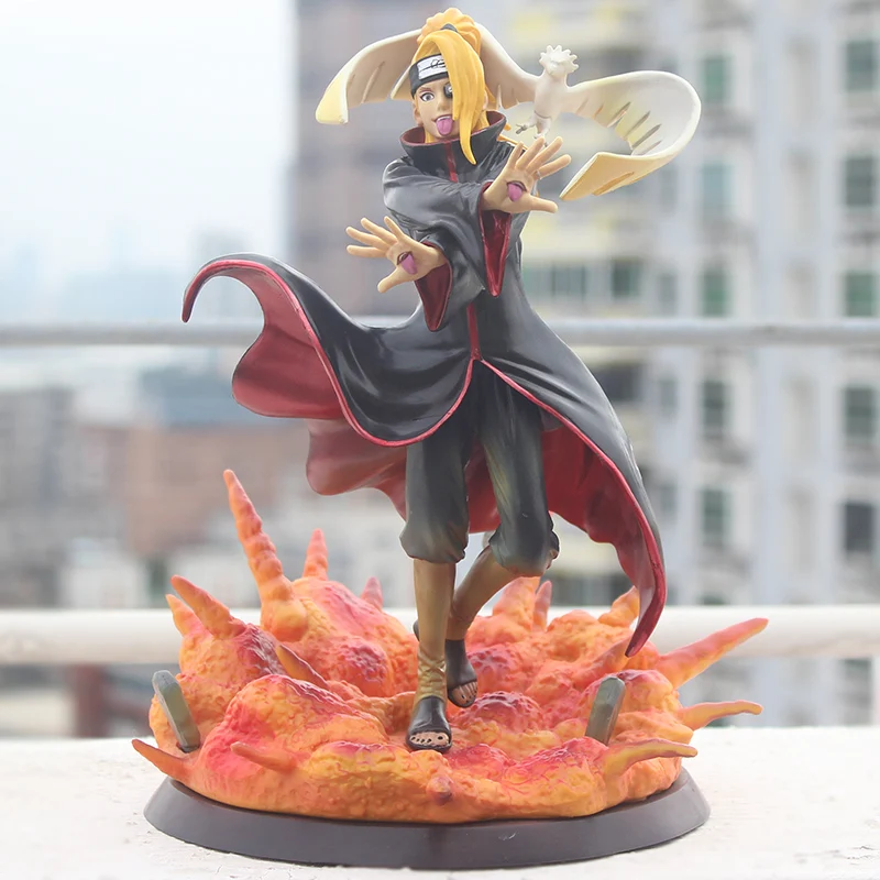 Dessin animé Naruto Akatsuki Gk Figurine Deidara Pvc Collection modèle Figurine jouets 26cm