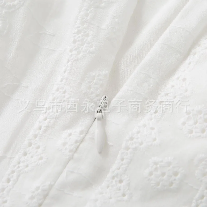 DEAT 2020 New Summer Fashion Casual Solid Color Square Collar Ruffless A- Line Sexy Backless Dress Short Women SD538