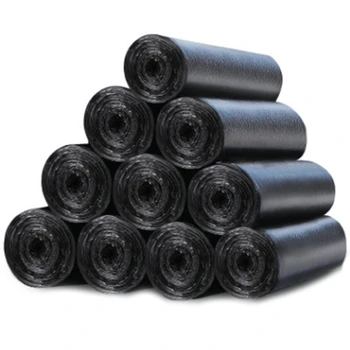 

Hot Sale Trash Bags Black Durable Disposable Flat Mouth Small Garbage Wastebasket Bags Suitable for Office Home Waste Bin Bath