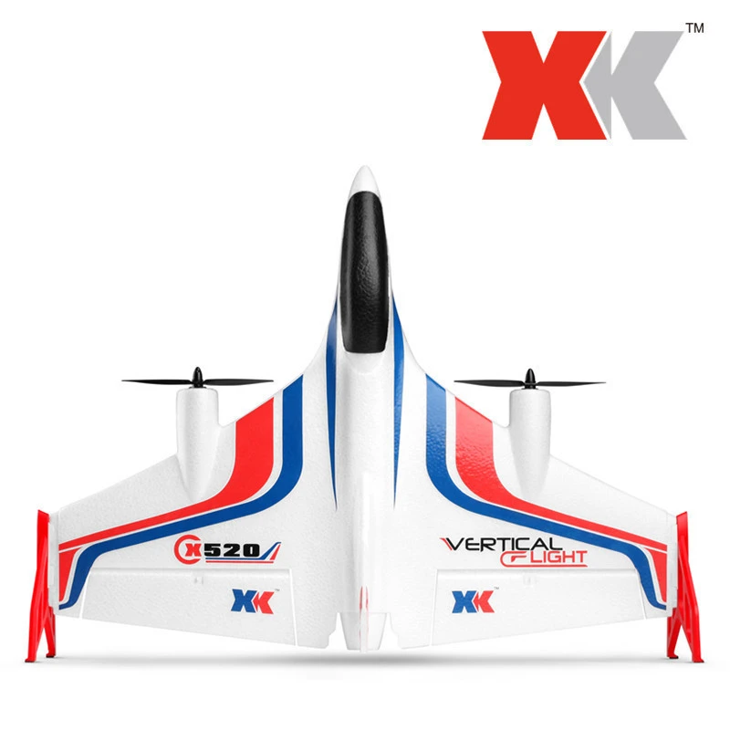 WLtoys XK520 RC самолет планер из пеноматериала 6 каналов бесщеточный вертикальный снять трюк аэрокрафт большой пульт дистанционного управления модель самолета