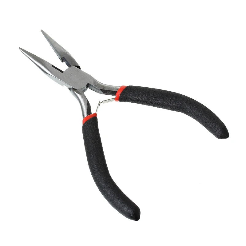 

DoreenBeads Stainless Steel Flat Nose Pliers Jewelry Making Hand Tools Black Color DIY Repair Tool 12.5cm(4 7/8"),1 Piece