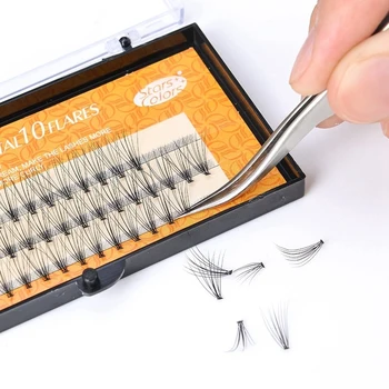 

8/9/10/11/12mm Grafting Eyelashes Natural C Curl 0.12mm Individual Cluster Fake Eye Lashes Grafted Makeup Accessories Cosmetics