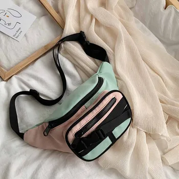 

Fanny Pack for Women 2019 Contrast Fashion Casual Shoulder Messenger bolsa cintura marsupio uomo sac ceinture waist bags travel