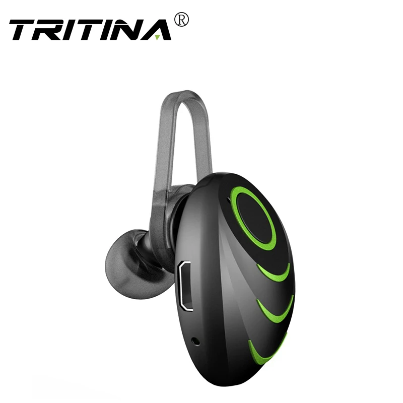 TRITINA Bluetooth гарнитура 4 0 Handfree беспроводные наушники Мини с микрофоном телефон для