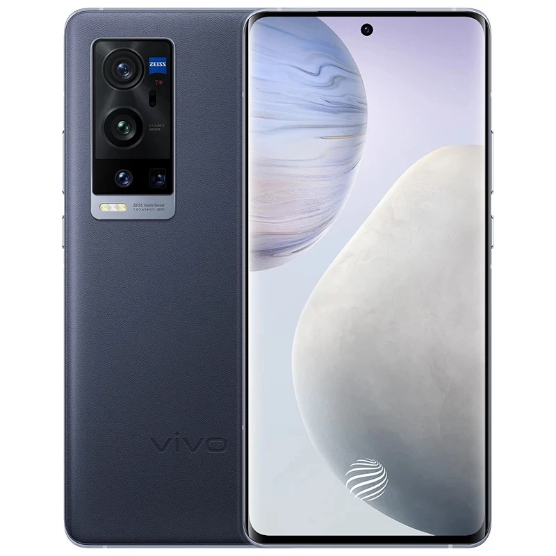 Original Vivo X60 Pro+ 5G Mobile Phone 12GB RAM 256GB ROM Snapdragon 888 50MP 55W Super Charger 6.56Inch 120HZ AMOLED NFC OTA cellphones for gaming Android Phones