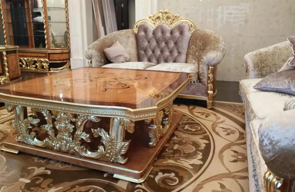 Славный Королевский стиль диван с бархатной обивкой/Роскошный 1+ 2+ 3 сидений, квадратный стол/морской корабль> 8 недель