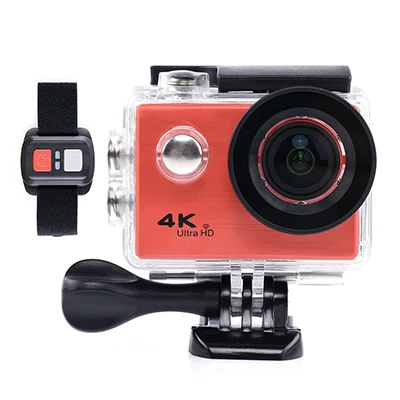 Красный Andoer F71R Экшн-камера цифровая 4K WiFi 1080P HD Экшн-камера, спортивные DV 30M Подводный Водонепроницаемый шлем камера - Цвет: Красный