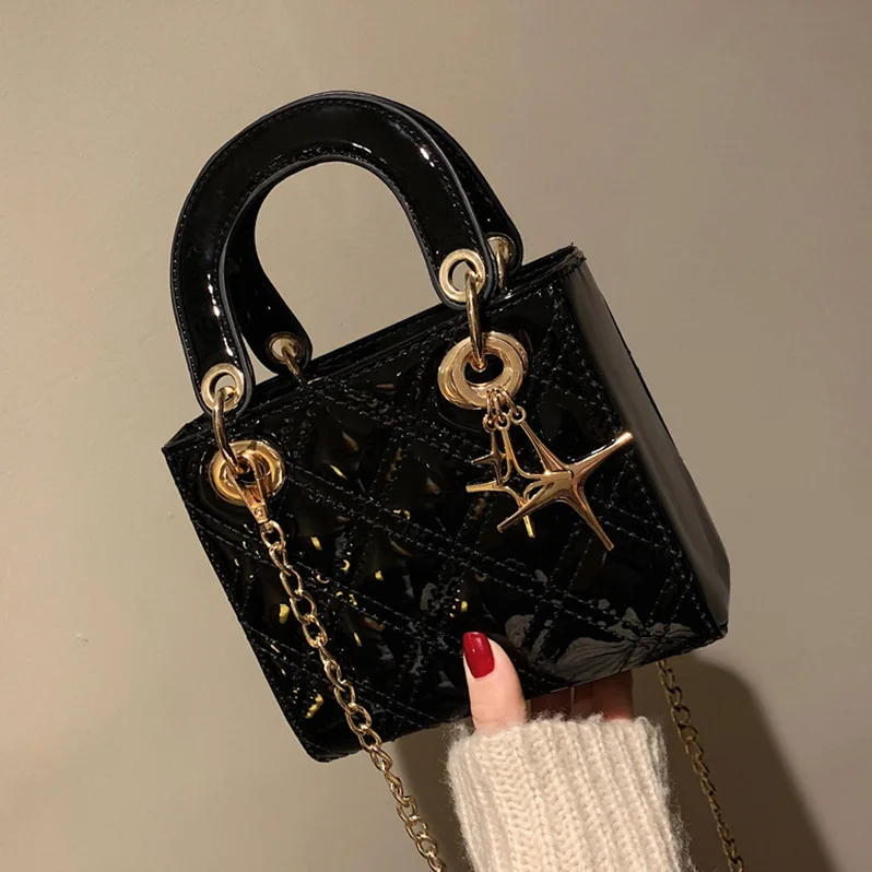 

Language meng wei Chain Diana Bag Women's 2019 New Style Korean-style Versatile Handbag Fashion Western Style Crossbody Bag