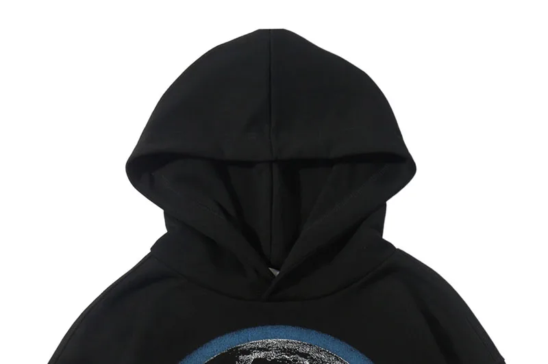 Новые эксклюзивные толстовки с капюшоном Rhude x Maxfield в Лос-анжелесском стиле для мужчин и женщин с принтом в виде волка, пуловеры, свитшоты