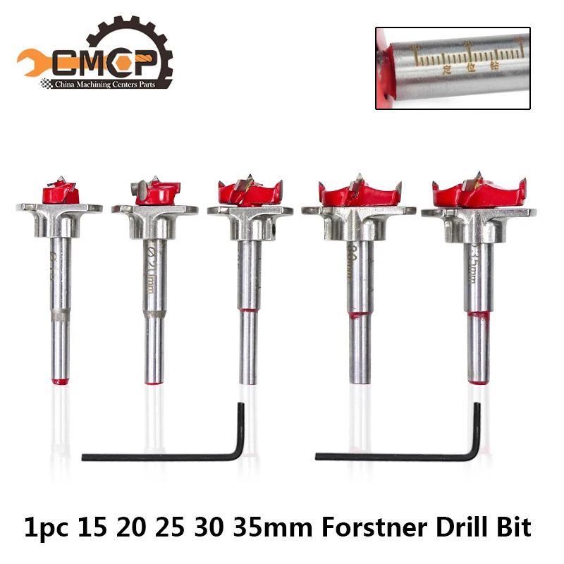 Best 1 Piece Diameter 15mm 20mm 25mm 30mm 35mm Adjustable Carbide Drill Bits Woodworking Hole Saw For Power Tools Forstner Drill Bit