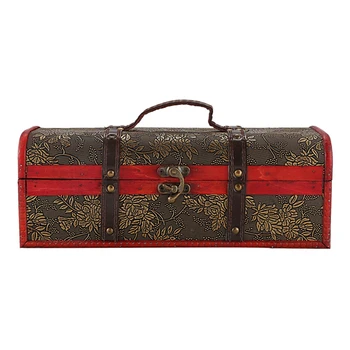 

Hot Sale Cylinder Vintage Retro Wooden Vintage Wine Bottle Storage Gift Box Case Holder Rectangle