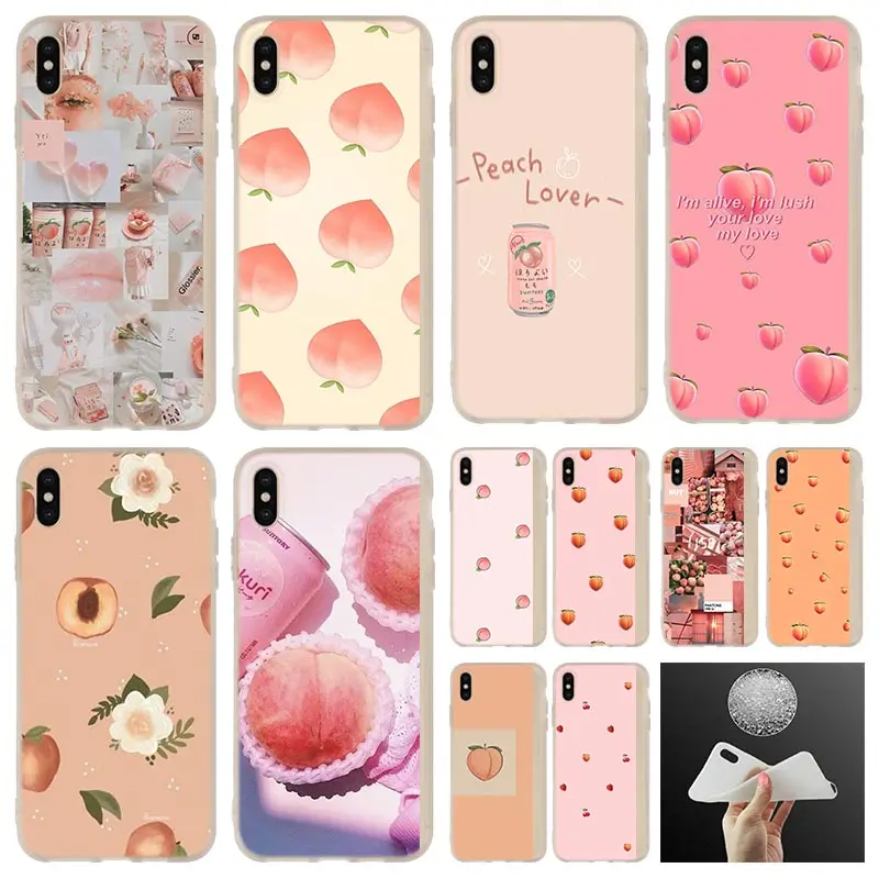 Мягкий силиконовый чехол для iPhone 11 Pro 7 8 6 6s Plus XR XS Max 5 5S SE 2020 Funda Etui 277d розовый
