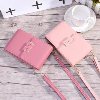 

Messenger Bag Female 2020 Summer New Mini Wallet Vertical Shoulder Bag Cross-Body Coin Purse Female Korean Style