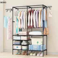Perchero Simple para ropa, Colgador flotante para dormitorio, armario, estantes de secado de ropa, porte, kledingrek, perchero de pie