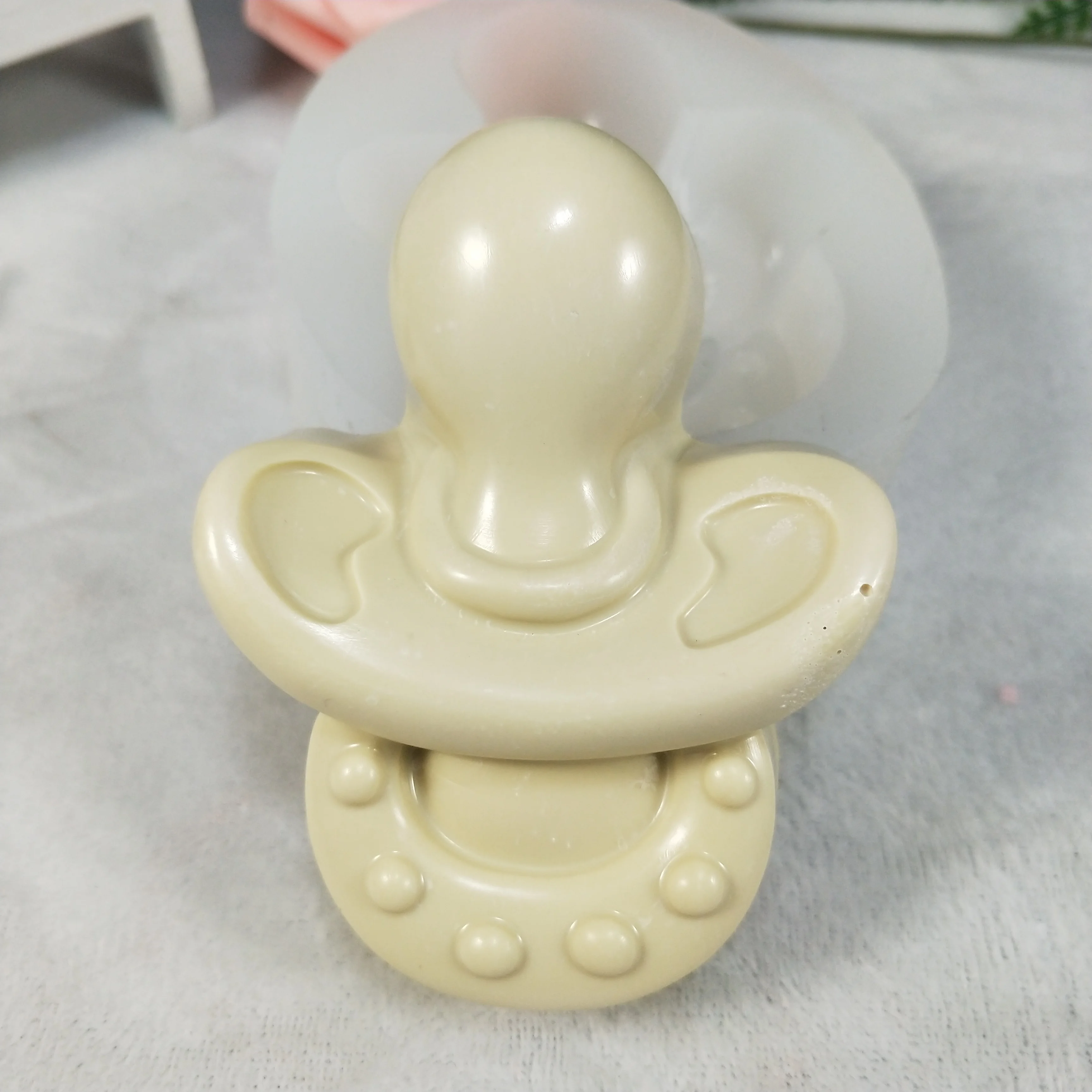 Qt0267 Przy Mold Silicone Baby Pacifier Soap Mold Nipple Soap Molds Gypsum Chocolate Candle