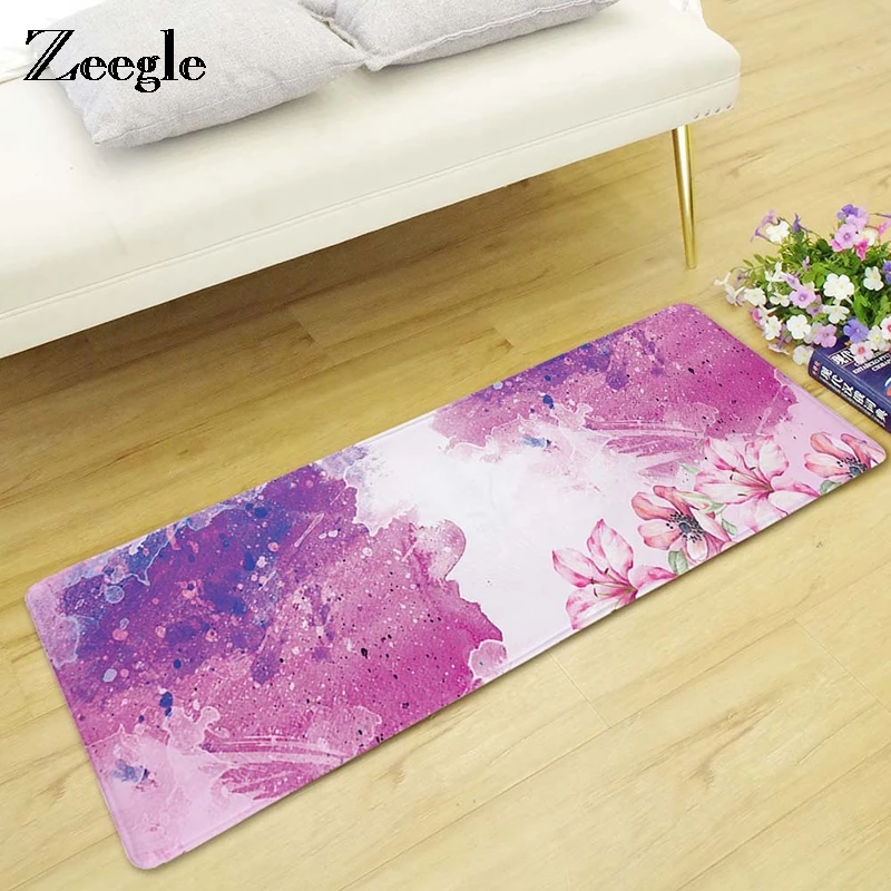 Zeegle Floor Mat Kitchen Carpet Bedroom Rug Bedside Mats Anti-slip Bath Mats Floor Carpets For Living Room Kitchen Area Rug