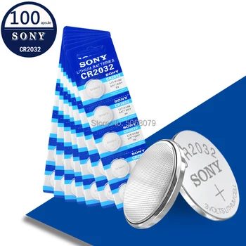 

100pcs FOR sony 3V cr2032 batteries 2032 pile 3v lithium battery DL2032 CR 2032 KCR2032 button cell coin Battery watch