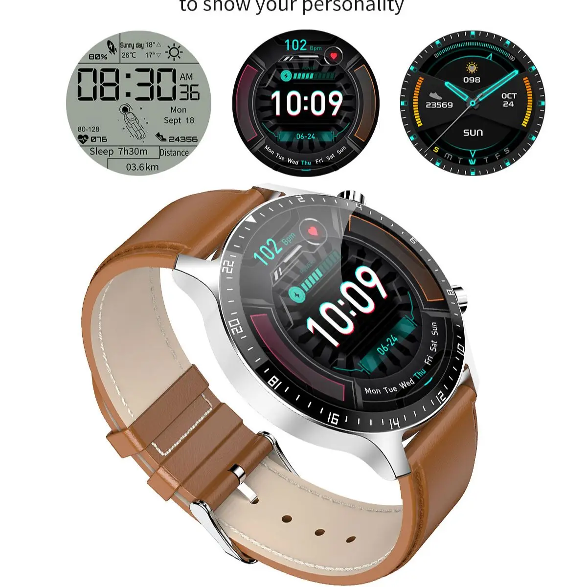 P32 HD Screen Smart Watch Men Full Touch Blood Pressure Heart Rate Monitor Women Fitness SmartWatch GT2 Waterproof IOS Android
