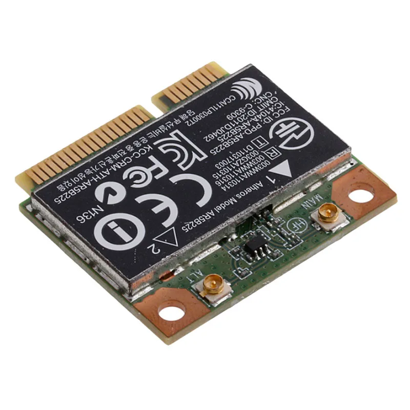 wifi card Atheros AR9485 AR5B225 Nửa Mini PCIe Không Dây 300M + BT4.0 Card 654825-001 655795-001 HP CQ43 CQ58 DV4 DV6 DV7 G4 G6 G7 phone lan adapter