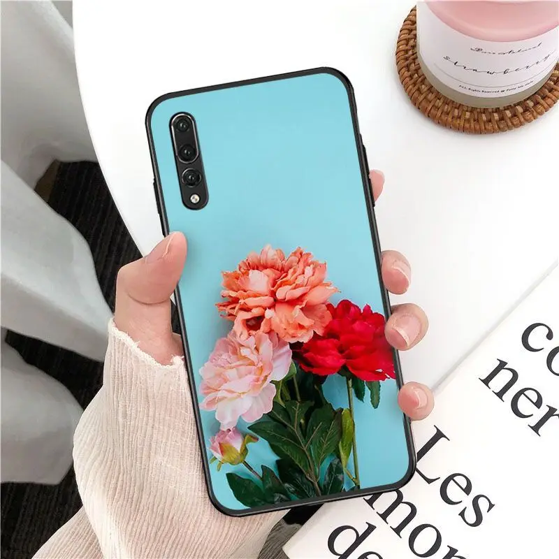 Elegant Pink Purple Peony On the Vase