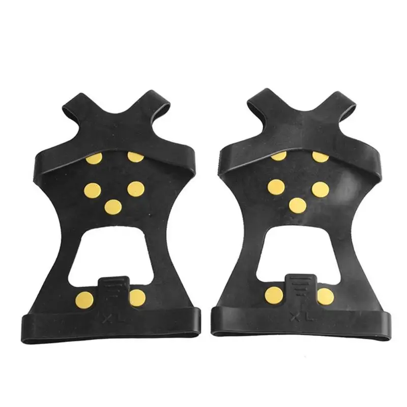 Лидер продаж, износостойкие шпильки для обуви, 10 шипов, шипованные кошки, скалолазание, походные противоскользящие туфли - Цвет: XL