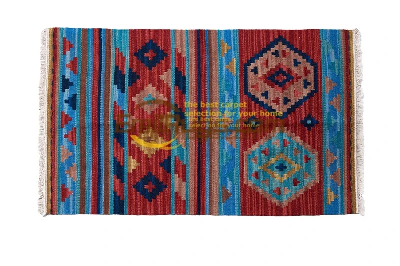 tapete kilim Wool Handwoven Wool Livingroom Geometric Turkish Natural
