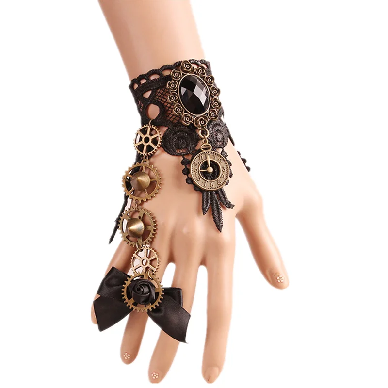 Перчатки в стиле стимпанк манжеты на запястье ретро-браслет викторианском