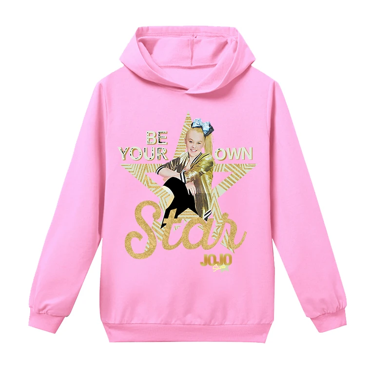Г. Новая одежда для девочек толстовки с капюшоном JoJo Siwa одежда для детей осенняя хлопковая футболка с длинными рукавами Топы, Детские Рождественские толстовки, комплект