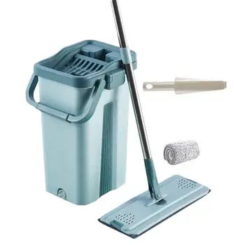 

1 Set of Microfiber Practical Non-wash Cleaning Accessories Cleaning Mop Bucket Dust Mop Cleaning Tool for Floor Mopping Home
