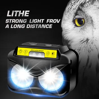 

Waterproof 300lm XPG LED Sensor Headlight 6 Modes Climbing Hiking Flashlight Led Head lamp Flashlight Torch Headlight