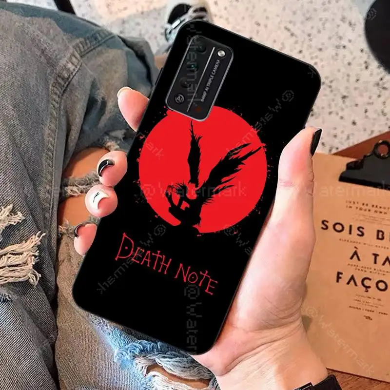 TOPLBPCS чехол для телефона с принтом тетрадь смерти Рюк Кира мягкий Huawei Honor 8x9 10 20 V 30