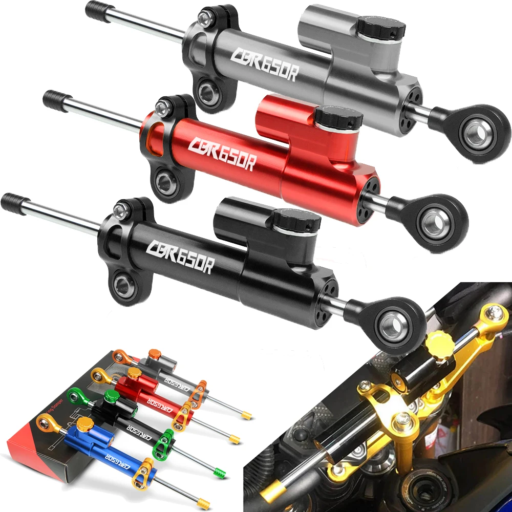 

For HONDA CBR650R CBR650 R CB650R CB650 R 2019 2020 Universal Aluminum Motorcycle Damper Steering Stabilize Safety Control
