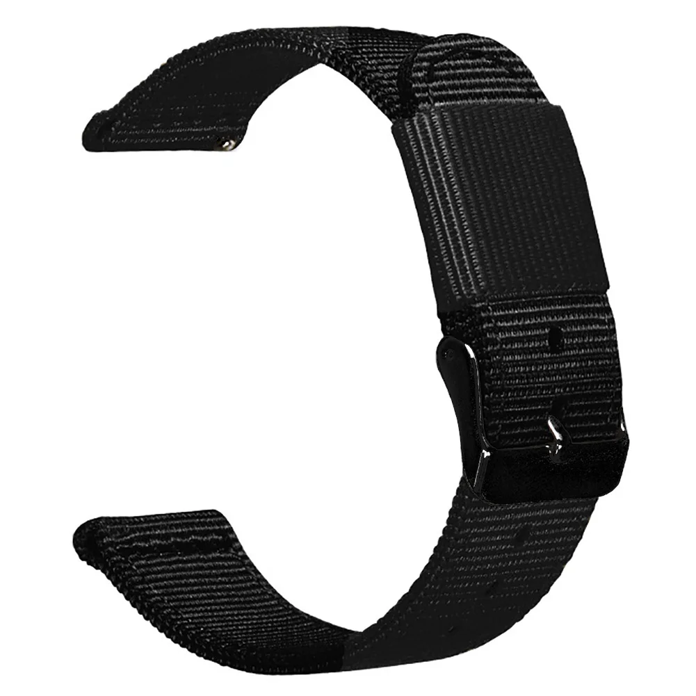 Универсальный 18 мм 20 мм 22 мм ремешок для часов Garmin Fenix6 pro Wirststrap быстросъемный нейлоновый ремешок для часов samsung Gear2 R380 ремень