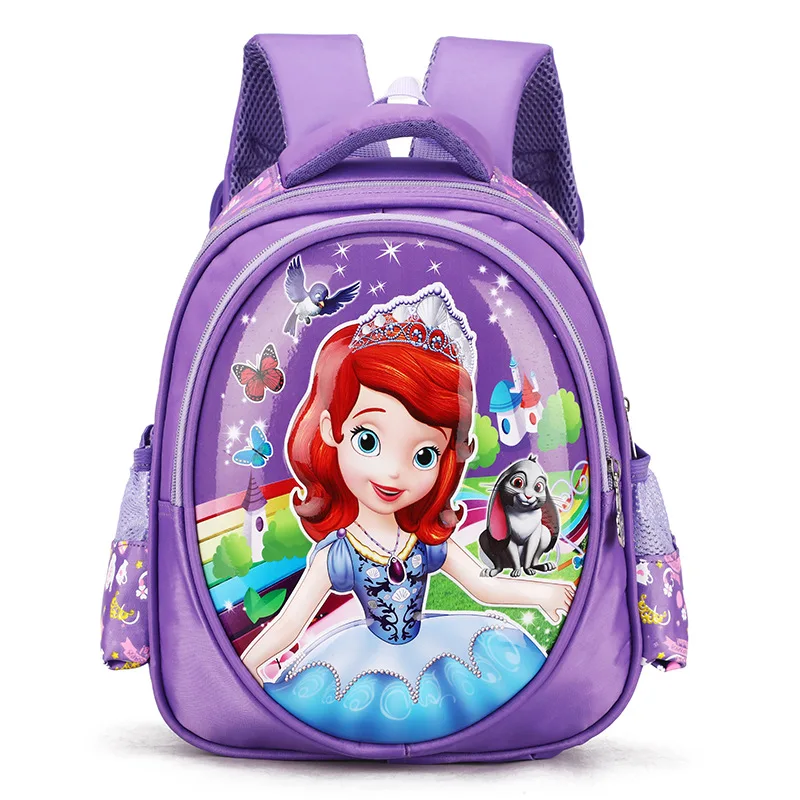 

Disney 1-3 grade schoolbags girl Snow White backpack children cartoon Spiderman Sophia boys and girls travel backpack