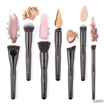 

7pcs Makeup Brushes Eyeshadow Eyeliner Brush Tool Pro Foundation Powder Set T4MB