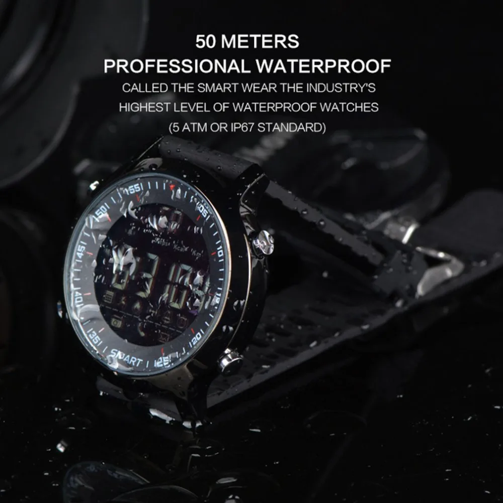 EX18 Sports Smart Watch Step Counter Phone Information Alarm Clock Reminder Bluetooth Waterproof Luminous Dial Wristwatch