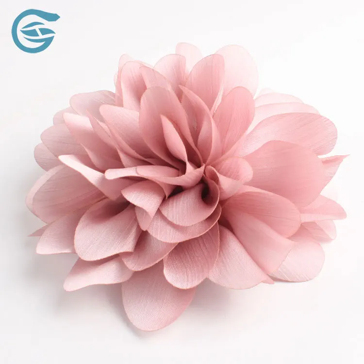 

-Handmade Pink Chiffon Clip-on Corsage Fashion Korean-style Women's Brooch