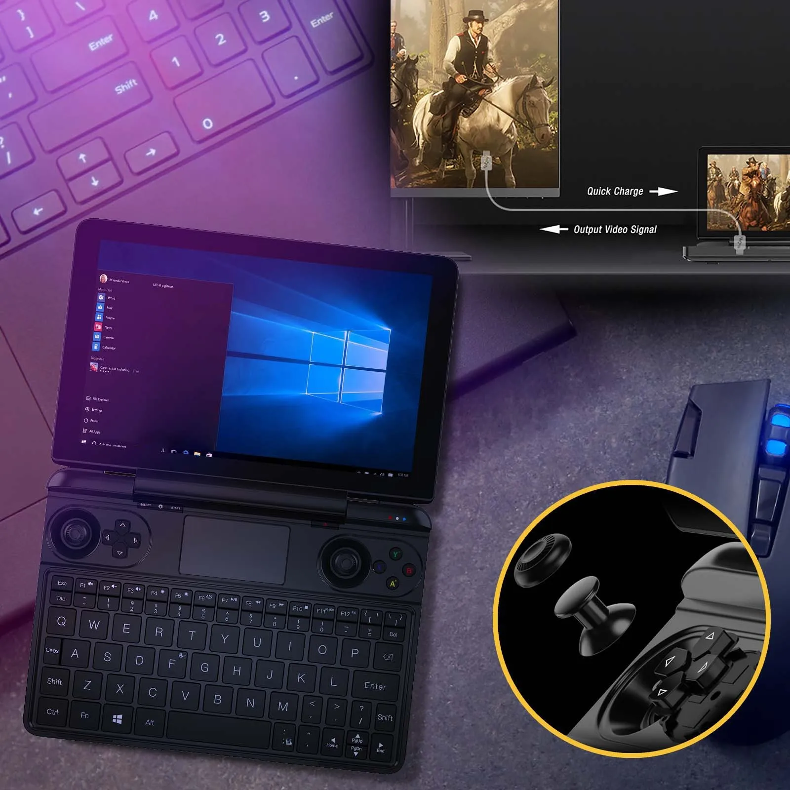 В наличии! gpd Win Max Intel Core I7 1195g7 портативная игровая консоль игровой плеер геймпад