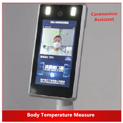 

Coronavirus Assistant Face Recognition and Non-contact Infrared Body Temperature Detector Face Mask Detection