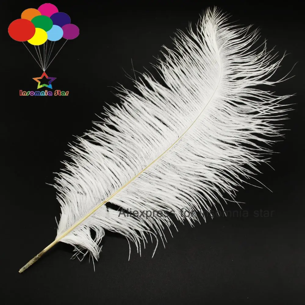 

50 pcs tail of high quality ostrich feathers 30-55cm / 6-22inch feather decoration 13 colors available feather trim