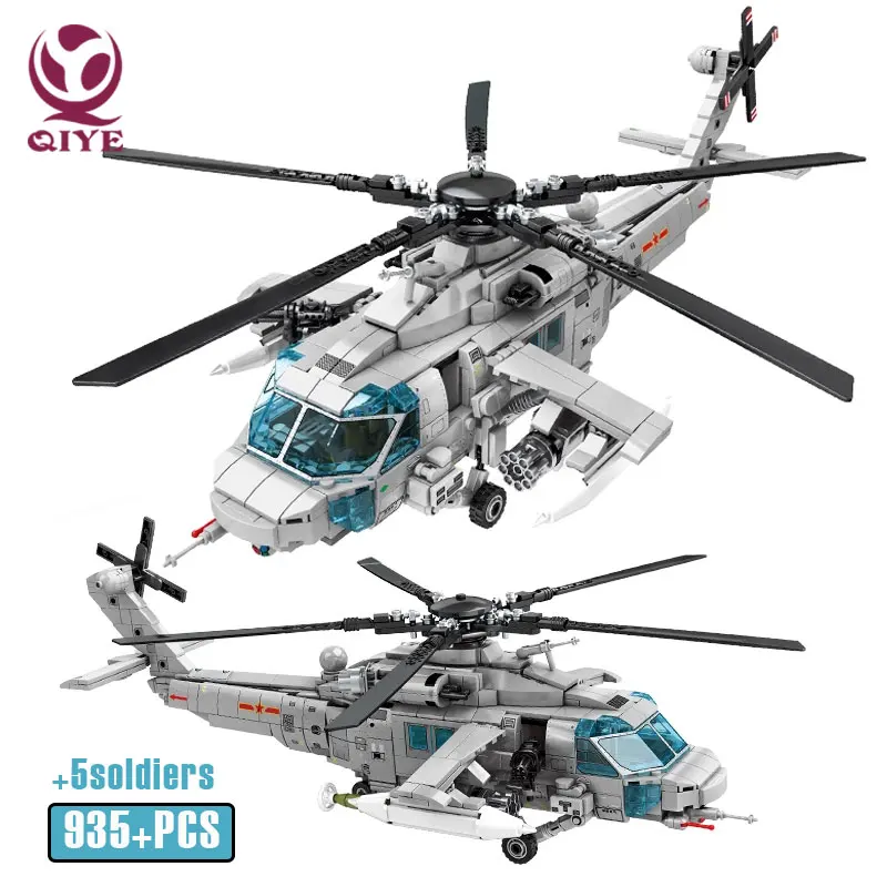 SEMBO Military Aircraft Z-20 Model Building Blocks Helicopter City Police Soldiers Airplane Kit Bricks Education Toys Gifts Kids | Игрушки и